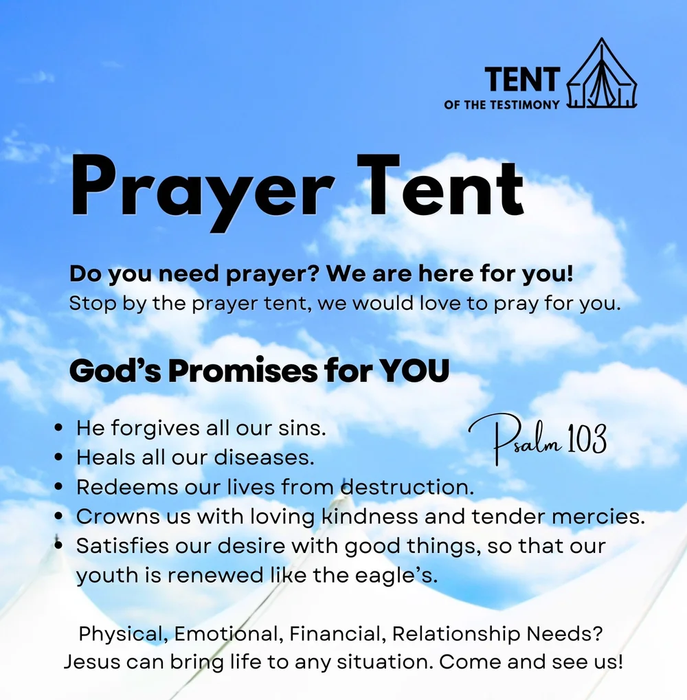Tent of the Testimony — Prayer Tent
